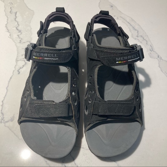 MERRELL Continuum Sz 8 Open Toe Hiking Hook & Loop  Closures Adjustable Sandals - Picture 11 of 14